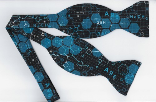 Chemistry Bow tie, Chemical Compounds, Geek, Science, Teacher, Self-tie Bow tie - Picture 3 of 4