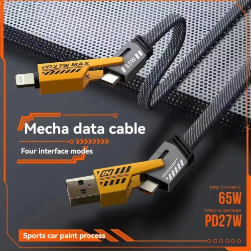 Schnellladekabel 4 in 1 USB für Samsung S24 Xiaomi Huawei iPhone 15 Handy PH - Bild 4 von 8