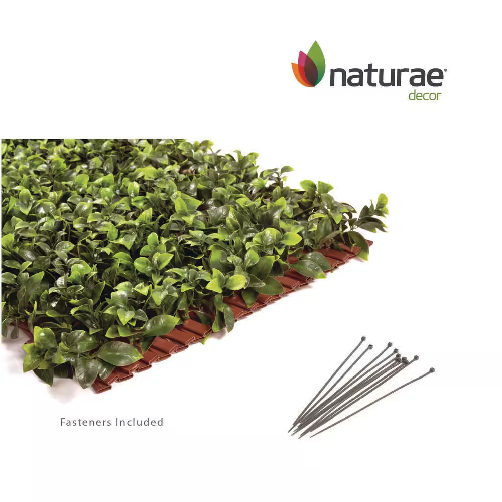 Expandable Indoor/Outdoor Brown PVC Trellis with Gardenia Leaf