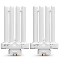 Pack FML27 27 Watt 6500K Daylight 4-Pin GX10q-4 Compact Fluorescent Quad Tube