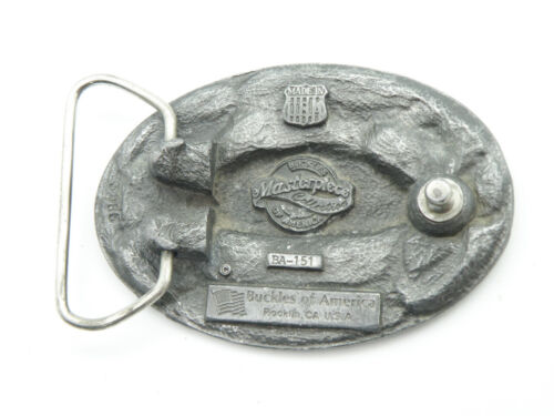 Vintage Masterpiece Collection JESUS IS LORD BA-151 Pewter Belt Buckle USA - Picture 2 of 11