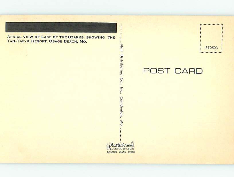 Pre1980 AERIAL VIEW Osage Beach Near Lake Ozark Missouri MO 10/19