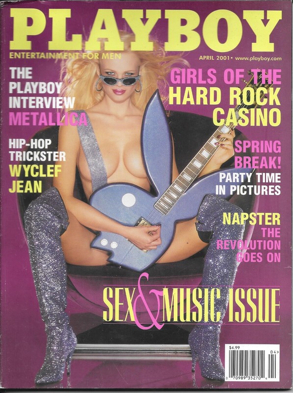 Playboy Magazine April 2001 Katie Lohmann Playmate COMPLETE Girls Of HARD ROCK