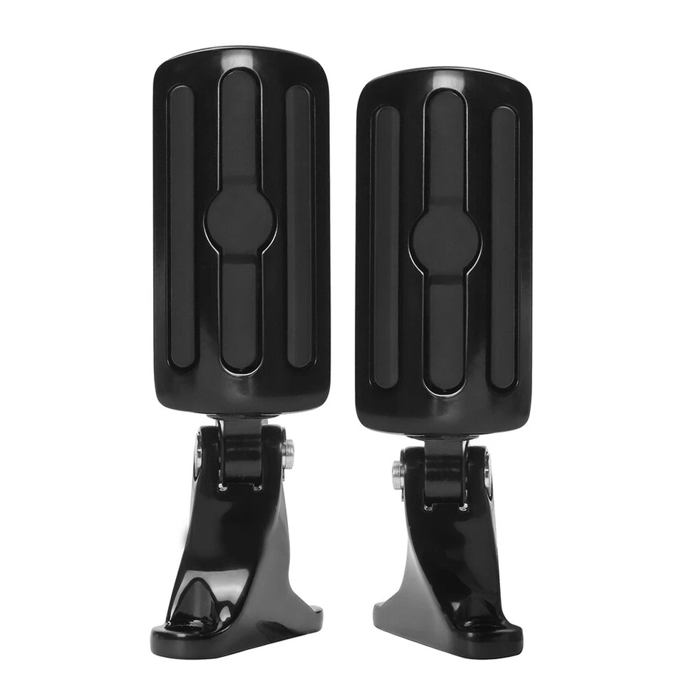 Par de soportes de estriberas negras mini para Harley Electra Glide Ultra Limited FLHTK Foto 3 de 4