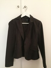 Veste Tailleur Marron Foncé H&M, Taille 34, très bon état