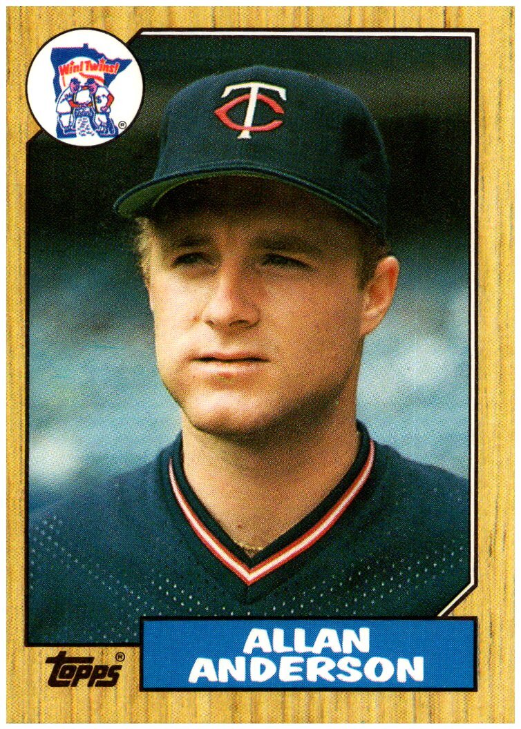 1987 Topps Tiffany Collection   RC #336 Allan Anderson FREE SHIPPING!