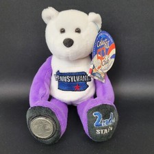 1999 Pennsylvania US Quarter Coin Bear Limited Treasures 50 States America 8"