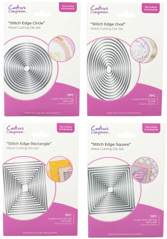 Gemini Stitch Edge Nesting Collection - Metal Dies by Crafters Companion
