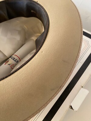 VTG Stetson 3x Beaver Silver Belly Open Road Rancher Cowboy Hat SZ