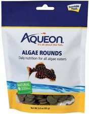Aquarium, Aqueon Algae Rounds Fish Food 3 oz 
