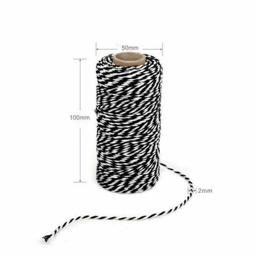 2mm*100m Bakers Christmas Cotton Cord Bundle Wrapping Craft Twine Gifts String - Picture 7 of 14