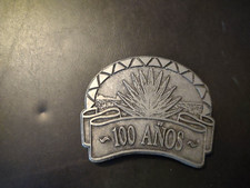 VINTAGE 1990'S 100 ANOS TEQUILA BELT BUCKLE AGAVE CACTUS