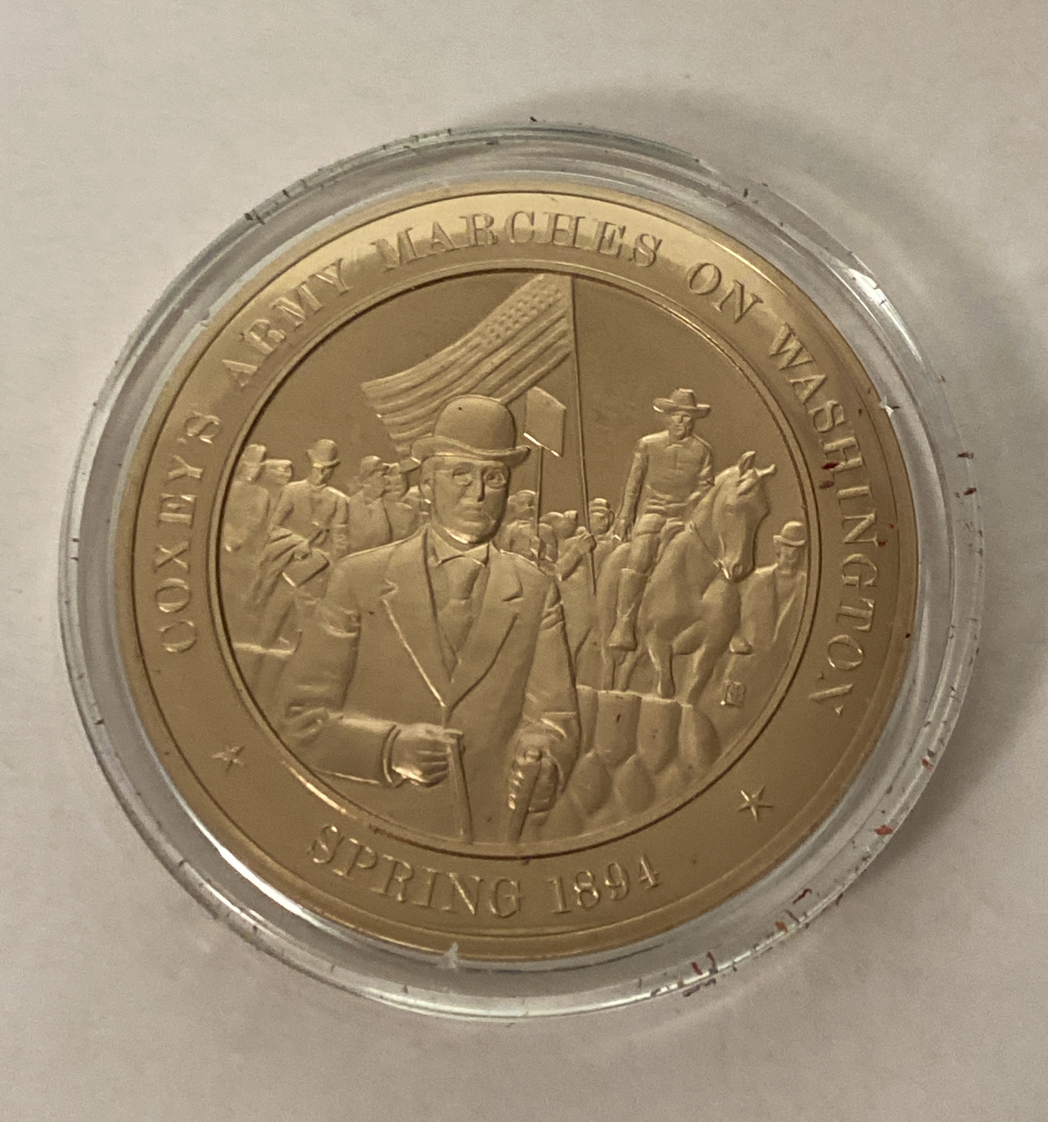 1894 Coxey's Army Marches on Washington Mint Solid Bronze Commemorative Coin