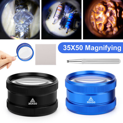 2pcs 35X Handheld Magnifier Portable High Clarity Reading Magnifying Glass