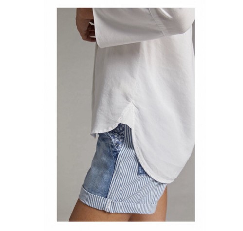 Anthropologie Cloth & Stone White Shirt. NWT. Size Medium. Retail- $168 - Picture 2 of 7