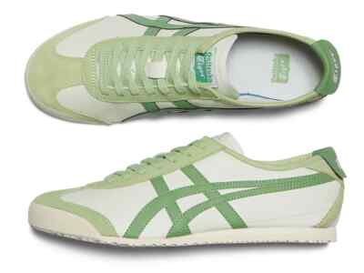 I*o様 Onitsuka Tigerホワイト/グリーン スニーカー Onitsuka Tiger MEXICO 66 1183A201 304 AIRY GREEN VERDIGRIS GREEN