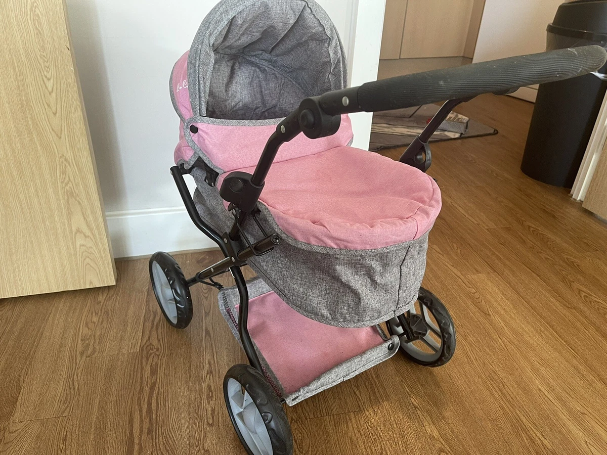 Pink Silver Cross Dolls Pram Ranger Puschair Stroller Changing