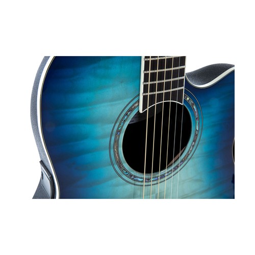 Ovation Celebrity Shallow, akustische E-Gitarre Blue/Natural Burst - Bild 5 von 5