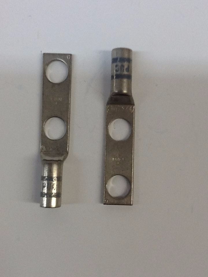 Qty 50 Penn-Union Corp BLU-4D-2TC38 Copper Penn-Crimps Terminal Lug, Y644HS 3/8"