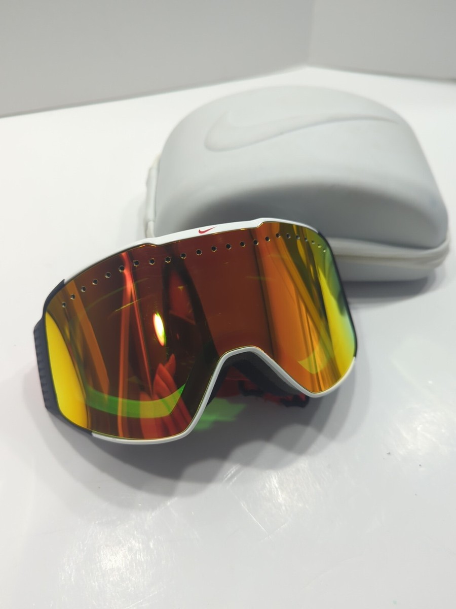 スキー・スノーボードアクセサリー nike sb snowboarding goggle Nike SB FADE Ski Snowboard Goggles White Red Black With Case