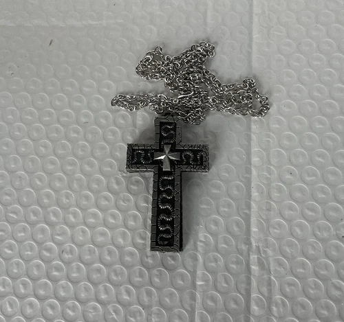 🎁Squid Game Thanos Cross Necklace, With Secret Compartment Inside Pendant New - Picture 7 of 7