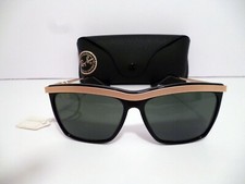 Ray-Ban B L W0741 WPAR Black/Gold Tone Fullrim 90s Sunglasses USA Authentic 2813
