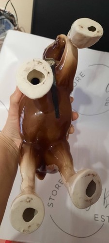 Figurine Horse figurine vintage cart horse Ceramic Shire Horse Vintage Large - Picture 6 of 6