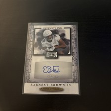 ERNEST BROWN IV GENUINE AUTHENTIC SIGNED AUTOGRAPHED FOOTBALL CARD