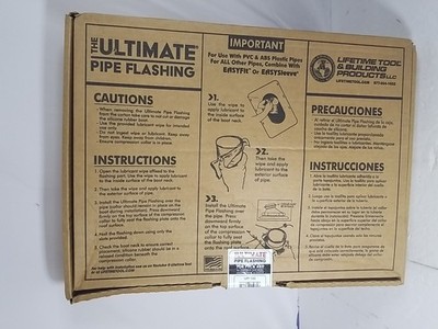 Lifetime Tool Pipe Flashing 1 1/2 Inch