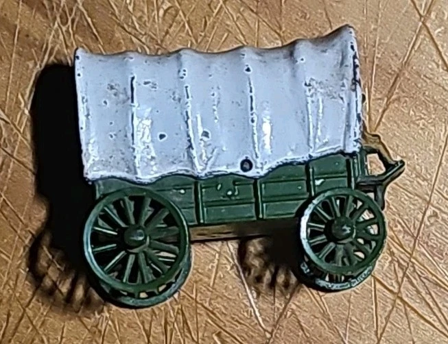 Vintage Lesney Matchbox Covered Wagon Original Paint No Horses & Red Wagon Japan - Image 4 of 4