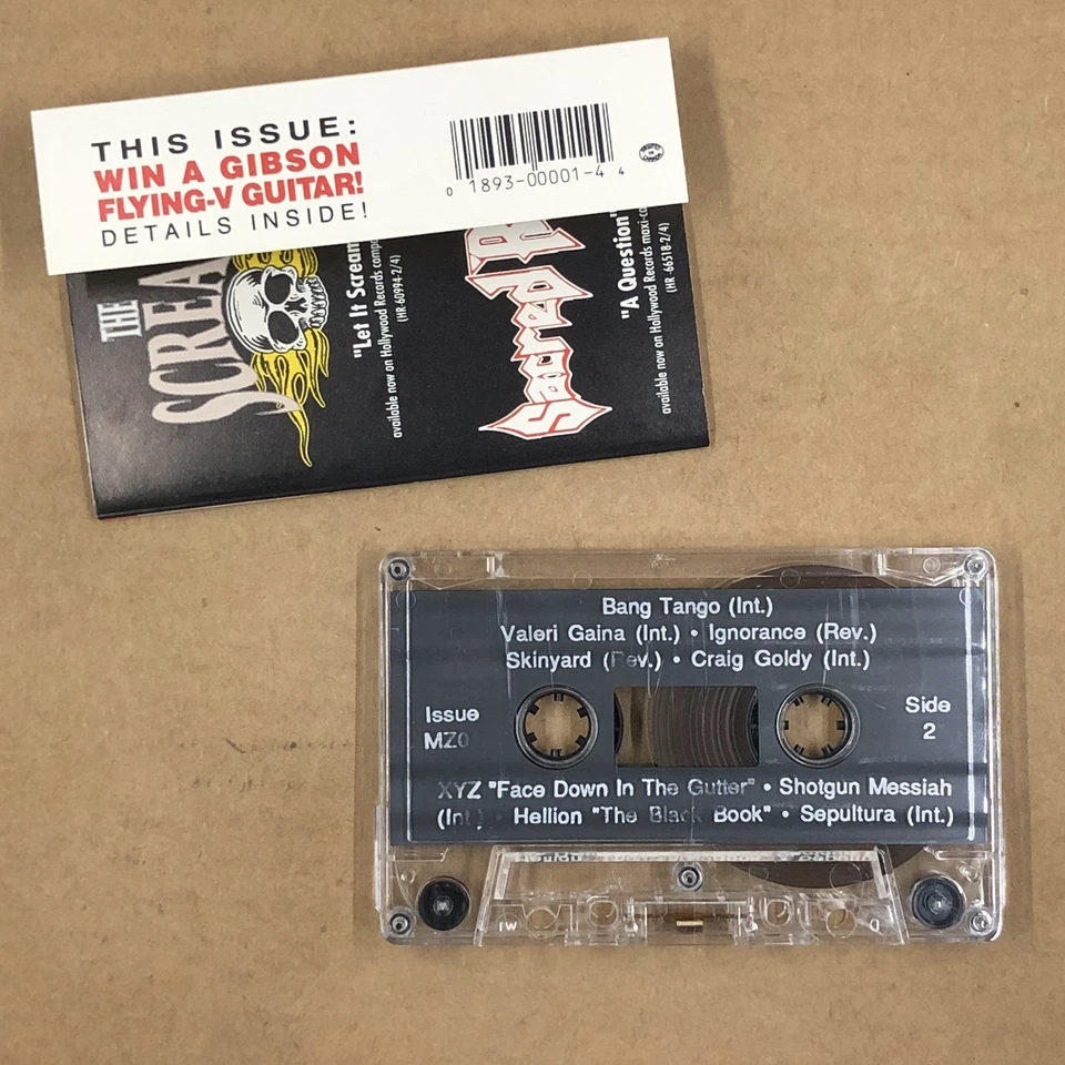 METAL ZONE Cassette Tape 90s Compilation SEPULTURA DENIAL SKIN YARD ISSUE #1 — 第 3/4 张图片