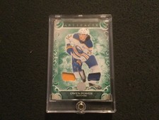 2024-25 Upper Deck Artifacts - Owen Power #37 Emerald Materials /65 (MEM)