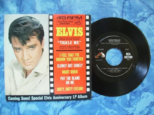 ELVIS PRESLEY - TICKLE ME 45 EP " Coming Soon ! " Cover - 1965 RCA VICTOR