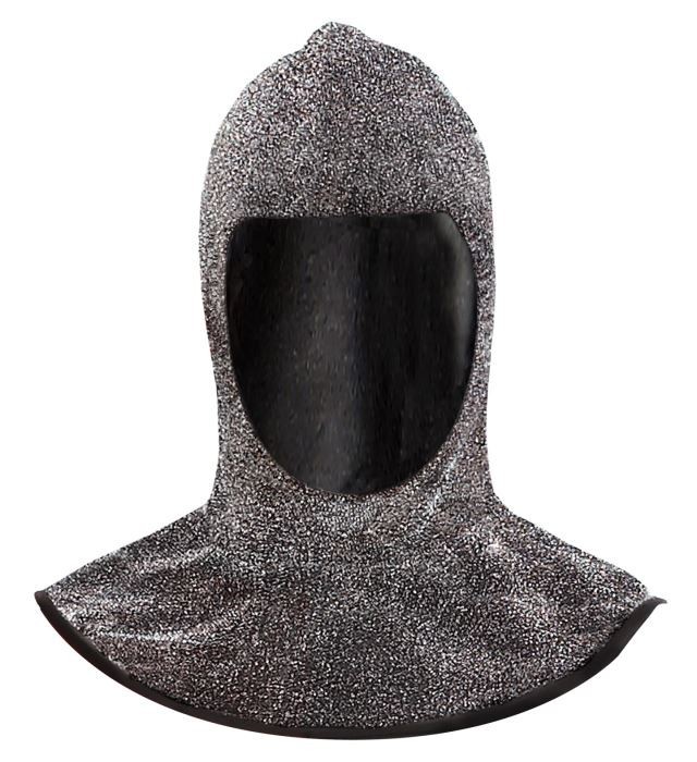 Medieval Knight Chainmail Fabric Helmet Costume Gladiator Soldier Renaissance — image 2
