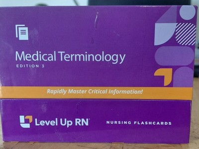 Level Up RN Medical Terminology Flashcards 3rd Edition Nursing Study Cards Set