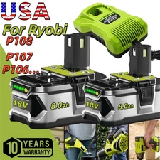 12.0AH LED Battery  For RYOBI 18V P106 One Plus High Capacity Lithium-ion new