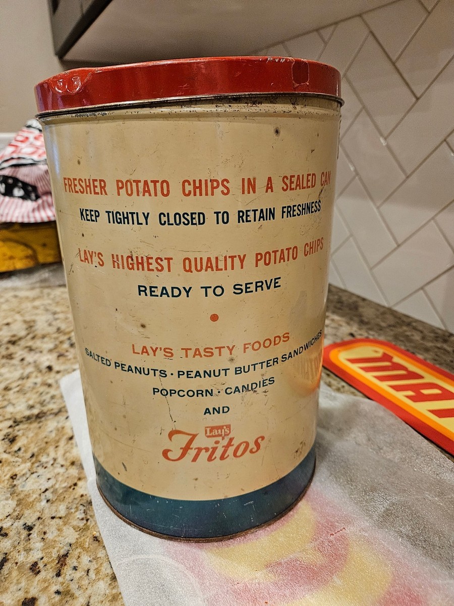 アンティーク缶　ヴィンテージ缶 ⑦ POTATO CHIPS アンティーク缶 ヴィンテージ缶 ⑦ POTATO CHIPS Cain's Antique