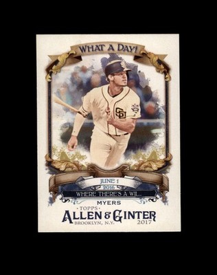 2017 Topps Allen & Ginter #WAD-49 Wil Myers San Diego Padres What a Day!