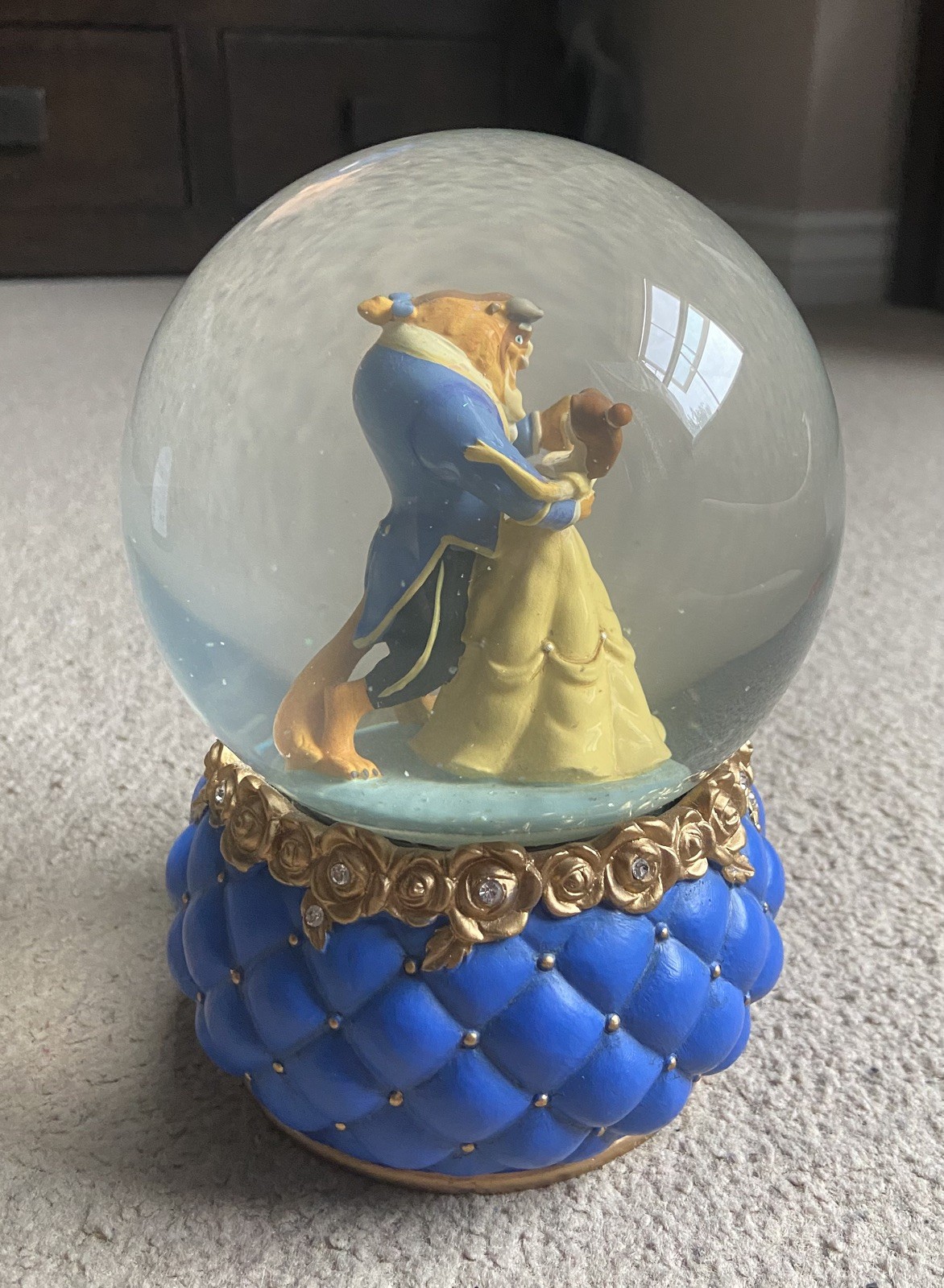 Disney Beauty And The Beast Snow Globe Enesco Ballroom Scene Unboxed