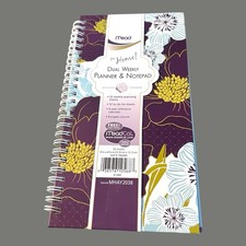 Undated Dual Weekly Planner, Weekly To Do List Notebook 2 In 1 MEAD NOS