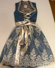 Dirndl v. Alpenmärchen in Gr. 40 in blau, Ro...