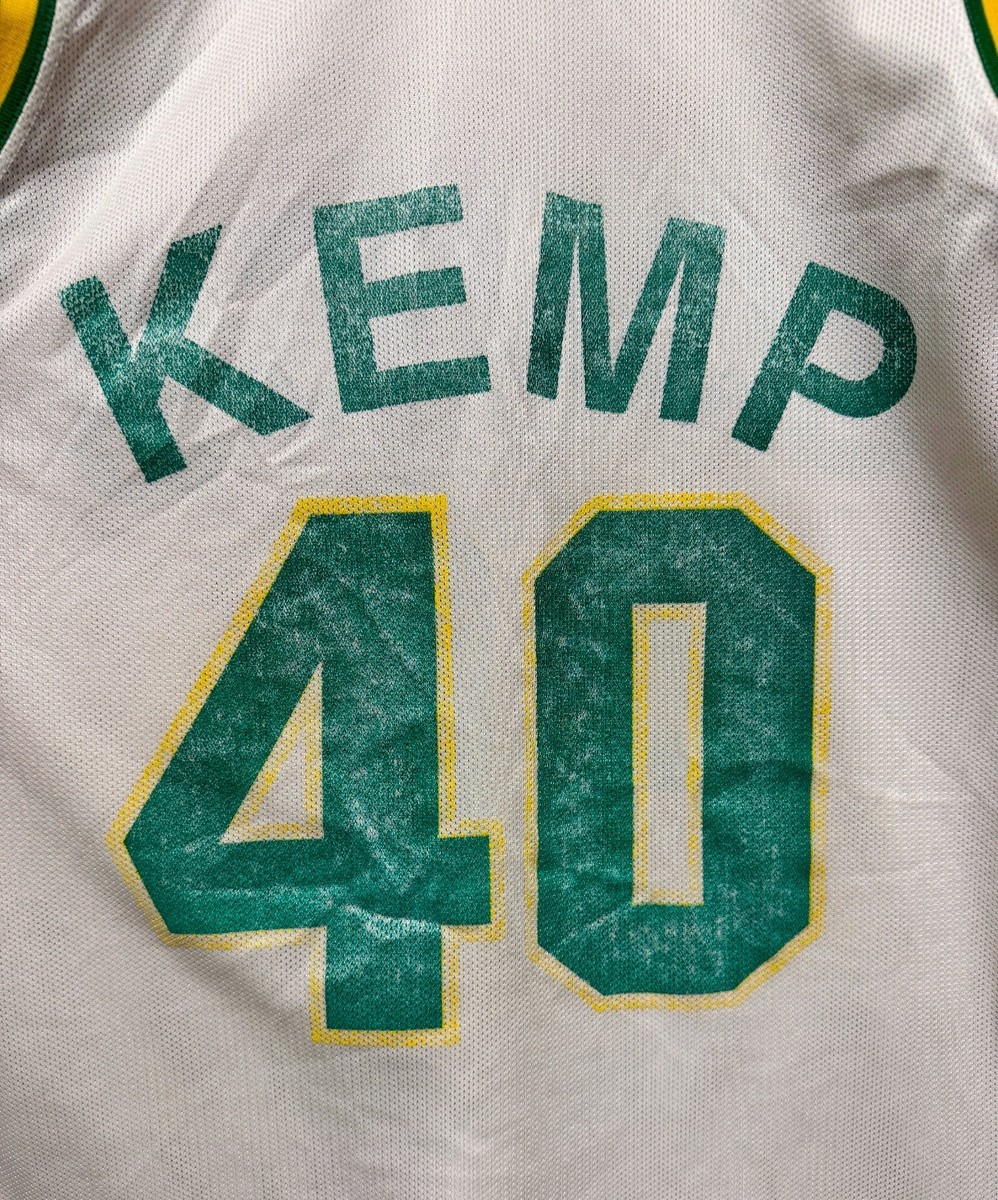 SEATTLE SUPERSONICS #40 SHAWN KEMP BASKETBALL SHIRT JERSEY