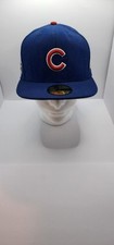 Chicago Cubs 59fifty Fitted Hat 7 1/2 New Era Logo World Series 