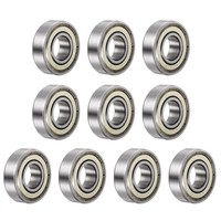 10Pcs 6001-ZZ Rillenkugellager, Chromstahl Z2 Doppelt Lager 12Mm X 28Mm X 8Mm
