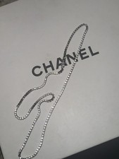 20Ct Round Cut Lab-Created Diamond Men's Tennis Necklace 14k White Gold Finish