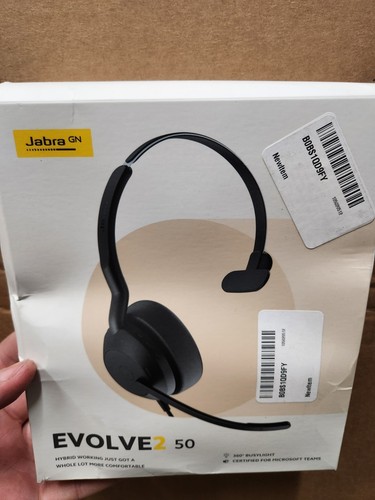 Jabra Evolve2 50 Wired Mono Headset - AirComfort Technology, Noise-Cancel, USB-A - Picture 9 of 9