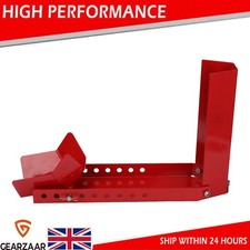 Motorcycle Front Wheel Chock Trailer Truck STAND Heavy Duty Locking Stand Chock