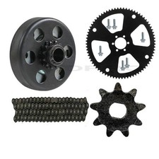  35 Chain Front Rear Sprocket  3/4" Bore 12T Clutch For Go Kart ATV Mini Bike