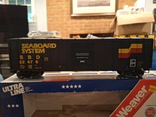 WEAVER  2030 3-RAIL  O Scale 50' Seaboard System OUTSIDE BRACED BOXCAR