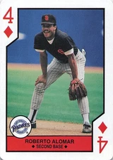 1990 The U.S. Playing CARD Co. Major League All-Stars - Roberto Alomar